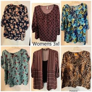 Floral and Patterned Women's Tops Collection 3xl bundle